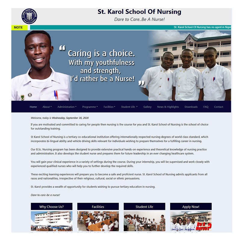 St.Karol Website